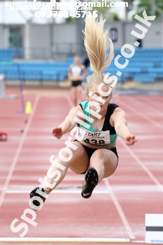 Womens under-20s long jump, Northern Senior and Under-20s Champs., SportsCity, Manchester. Photo: David T. Hewitson/Sports for All Pics